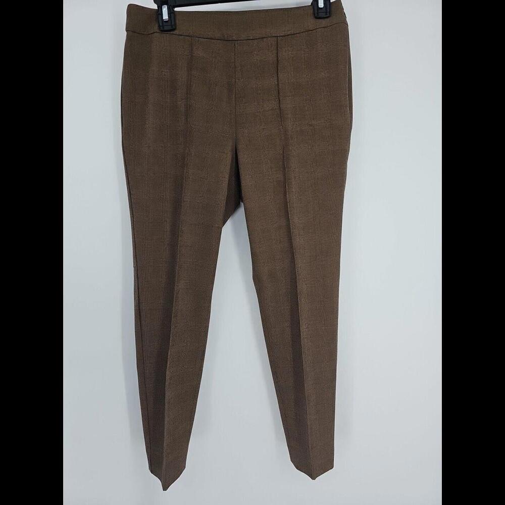 Talbots Work Dress Pants‎ Black Toasted Sz 6p Modern Fit JO1804